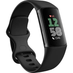 Fitbit Charge 6 Fitness Tracker (Obsidian/Black Aluminium) - Image 1