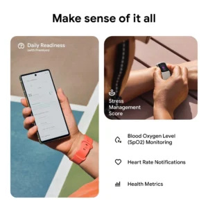 Fitbit Charge 6 Fitness Tracker (Coral/Champagne Gold Aluminium) - Image 7