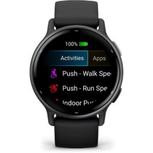 Garmin VivoActive 5 Smart Watch (Black/Slate) - Image 4