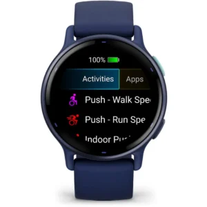 Garmin VivoActive 5 Smart Watch (Blue/Blue Metallic) - Image 4