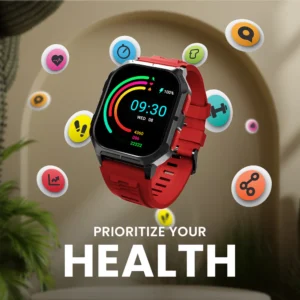 HiFuture Ultra3 Sports & Fitness Smartwatch (Cadmium Red) - Image 2