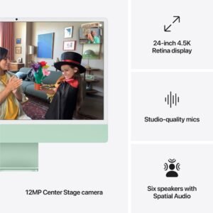 Apple iMac with Retina 4.5K Display 24-inch, M4 Chip 10-core 512GB/16GB (Green) [2024] - Image 7