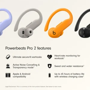Beats Powerbeats Pro 2 High-Performance Earbuds (Electric Orange) - Image 7