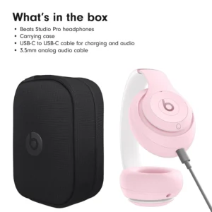 Beats Studio Pro ANC Over-Ear Wireless Headphones (Soft Pink) - Image 5