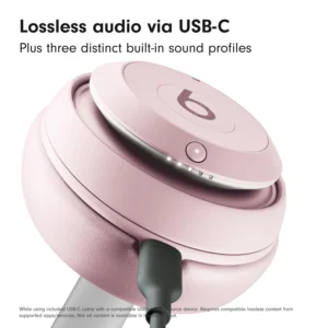 Beats Studio Pro ANC Over-Ear Wireless Headphones (Soft Pink) - Image 3