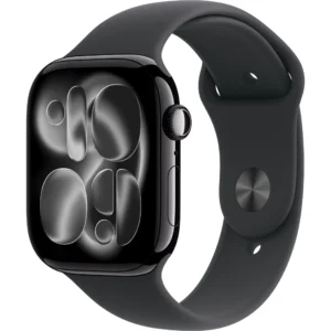Apple Watch Series 11 46mm Jet Black Aluminium Case GPS Sport Band (M/L) [Black] - Image 1