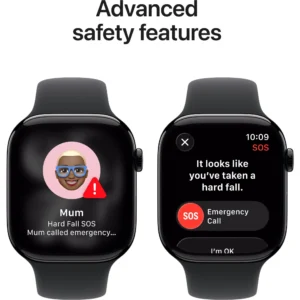 Apple Watch Series 11 46mm Jet Black Aluminium Case GPS Sport Band (M/L) [Black] - Image 7