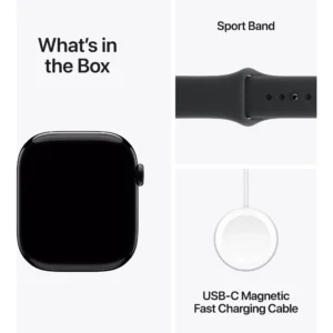 Apple Watch Series 11 46mm Jet Black Aluminium Case GPS Sport Band (M/L) [Black] - Image 4