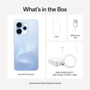 OPPO Reno15 Pro 5G 512GB (Aurora Blue) - Image 4